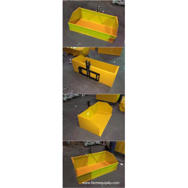 TTBX - Farm Transport Tractor 3point Tipping Transport Box, Linkage Box For Farm Goods Moving