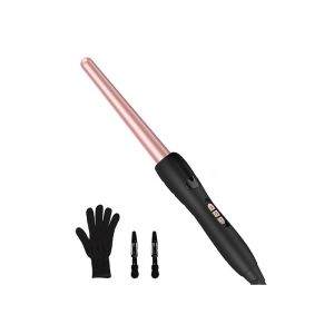 Customized Logo Ceramic Curling Wand Power Wave ROHS 1 Inch