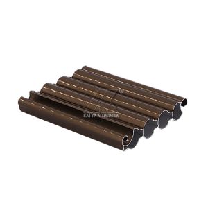 High Quality Anodize Brone Aluminum Roller Shutter Slat Profile