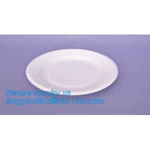 7 inch Pretty Food Grade Eco Biodegradable Tableware Disposable Corn Starch