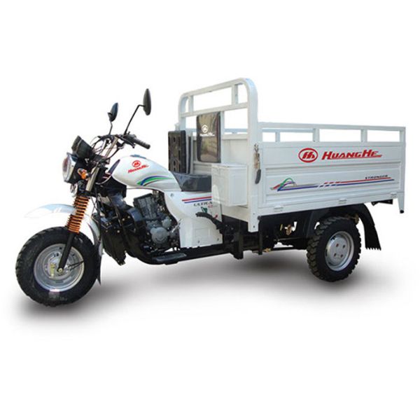 Buy Light Loader China Three Wheeler Tricycle With Cargo Box 1.7*1.25m White at wholesale prices