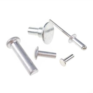 Flat Truss Head Custom Fasteners Solid Aluminum Rivets For Metal Sheet