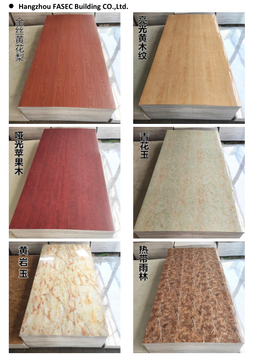 Interior Wall Decoration Fire Retardant UV Marble Board 2mm - 4mm Standard 4*8ft