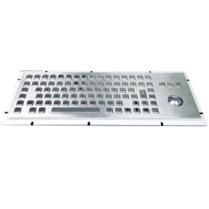 China Kiosk Industrial Stainless Steel Keyboard With Trackball on sale