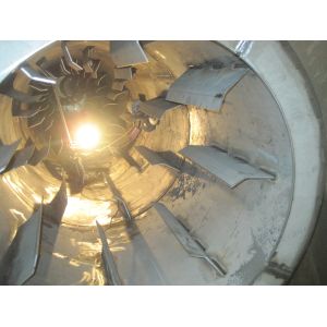 Single Drum Rotary Barrel Hot Air Dryer Equipment For Palm Fiber