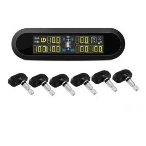 Quality Solar Tire Pressure TPMS Monitoring system Sensor for 6 wheels Caravan Car with Trailor for sale