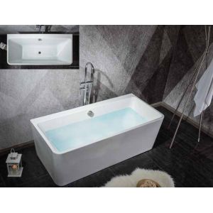 Freestanding Artificial Stone Bathtub 170CM For Office Building