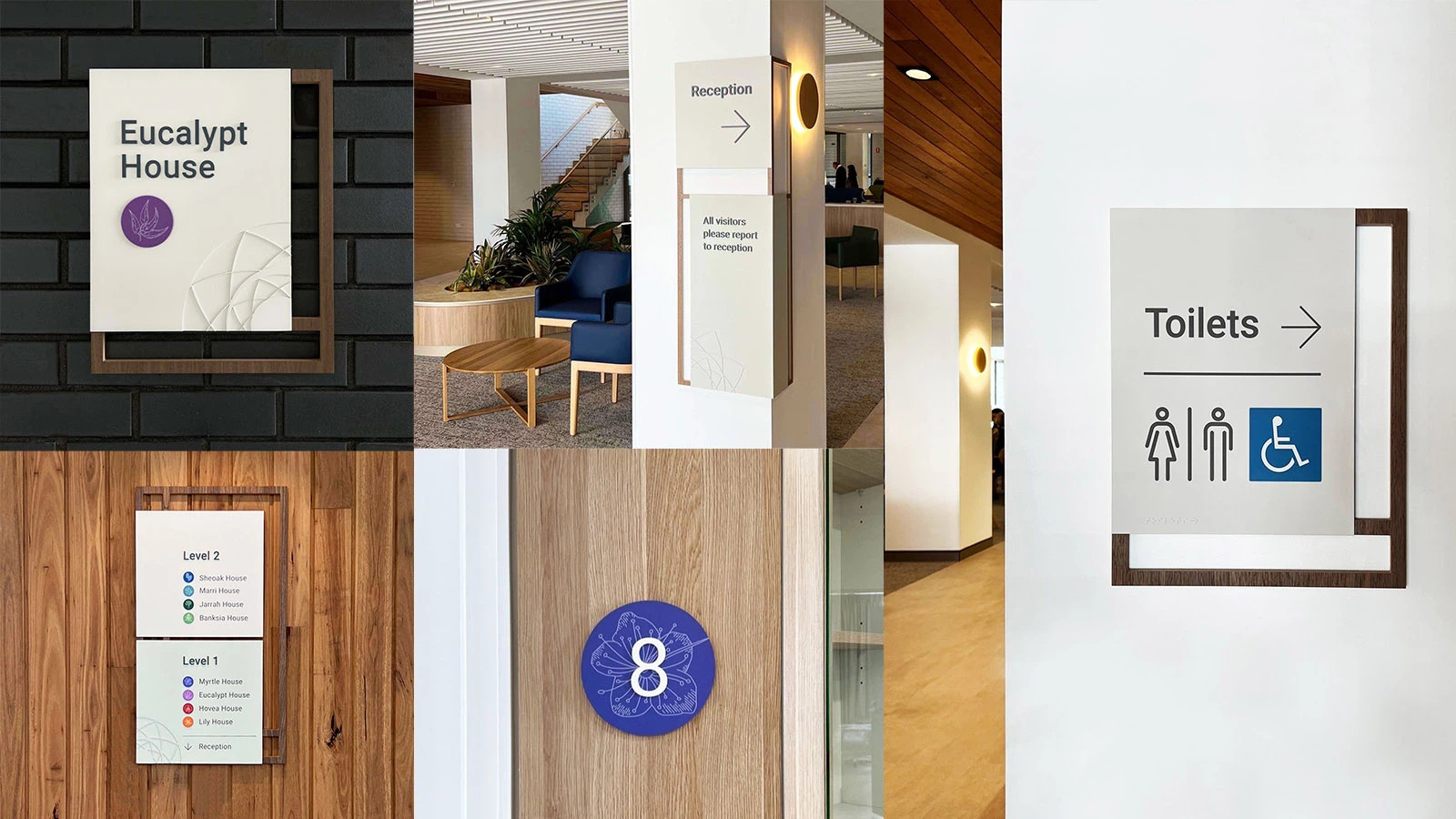 Commercial Building Wayfinding Signage Professional Directory Sign