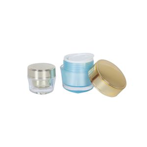 Elegant Empty 15g 50g Cosmetic Cream Jars Acrylic Round Packaging
