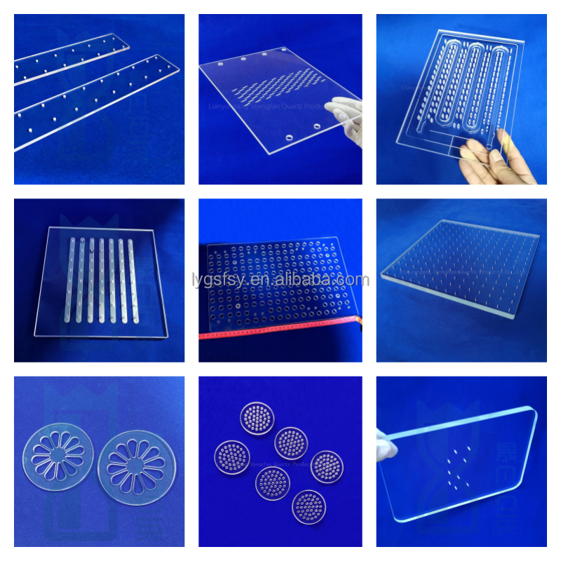 Laser highly transparent ultraviolet fused quartz glass sheet