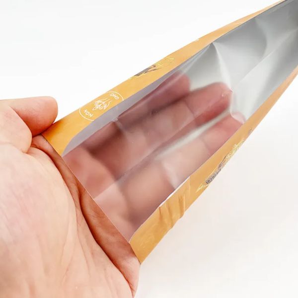 Custom Printed Bags Side Gusset Moisture Proof Coffee Bag Pouch Stand Up Flat Bottom Pouch Foil Tea Packaging Bags