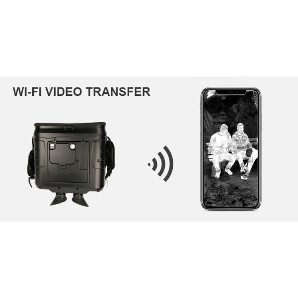 8X Infrared Military Thermal Binoculars 1024x768 OLED With GPS And Laser Range Finder