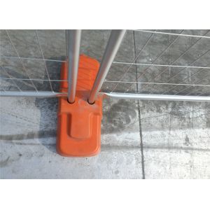 HDG Treated Temp Fence Panels Removable Safety Fence For Construction Sites