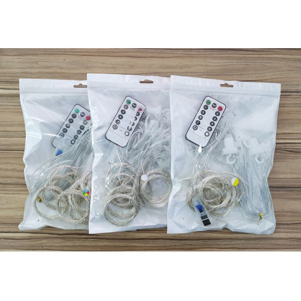 Hanging LED Curtain Lights 220V 3M Warm White Fairy Lights For Bedroom