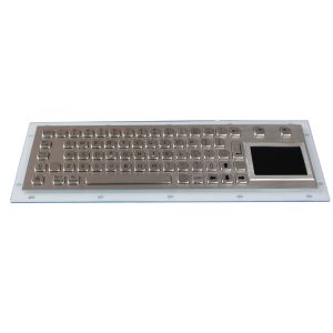 Stainless Steel Kiosk Braille Ip65 Keyboard With Touchpad , Customized Layout