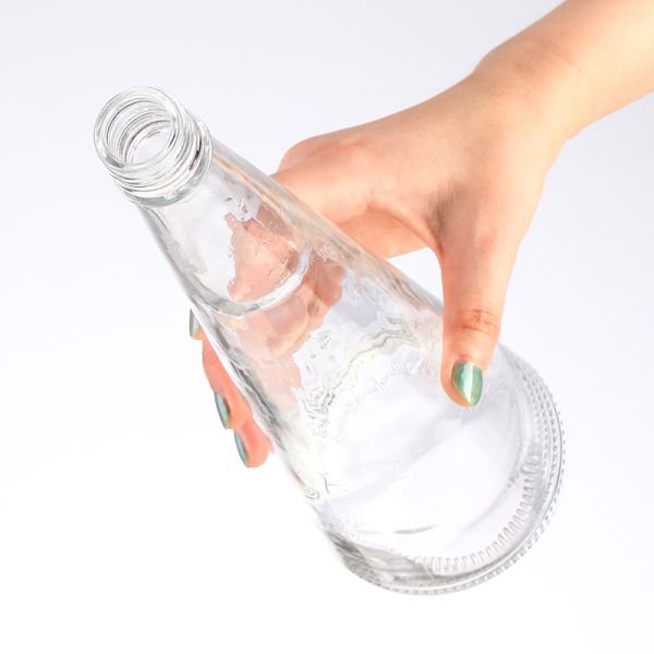 Luxury Glass Bottle for Spirits Brandy Custom Empty Clear 375ml 500ml 750ml 15000ml