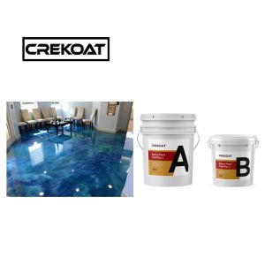 Quality 100% Solids High Build Metallic Epoxy Coating 3mm Antimicrobial for sale