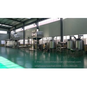 Full Automatic Peanut Butter Processing Line Stainless Steel Electric / Gas