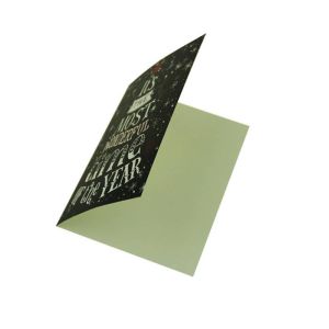 Merry Christmas Sound Greeting Card Square Shape Custom Design With Chip Module