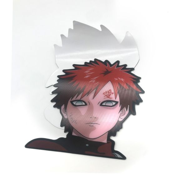 Manga Waterproof Cartoon Changing Flips Decals Lenticular 3D Anime Motion Stickers for Car Laptop Suitcase