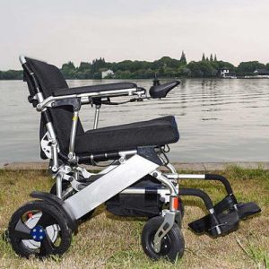 Ultralight Foldable Lithium Ion Battery Powered Wheelchair