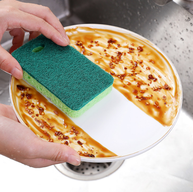 Natural Green Cellulose Sponge High Absorbency for Kitchen Cleaning