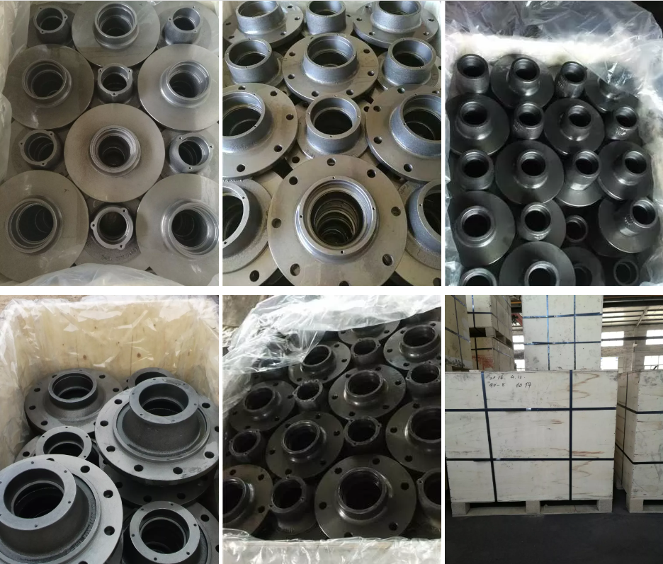 China Factory ASTM 65-45-12 Ductile Iron Casting Axle Parts Wheel Hub for Truck Trailer
