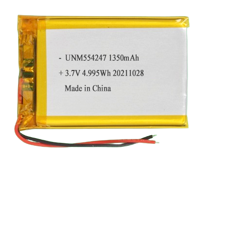 3.7V 1350mAh Rechargeable Li Ion Polymer Battery Pack 554247 for Mini Drone