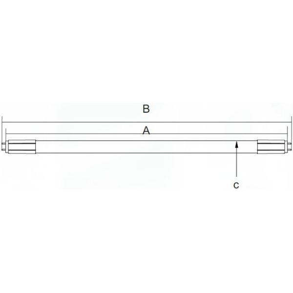T8 Driver detachable tube(Internal Aluminum+PC type)