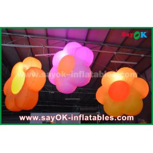 Oxford cloth Inflatable Lighting Decoration / Lighting Inflatable flower For