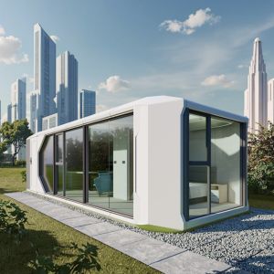 Modern Stylish Capsule House Hotel With Balcony Expandable Portable Luxury