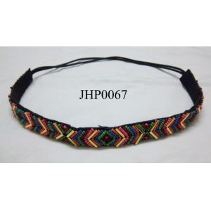 beaded & plaited hair band