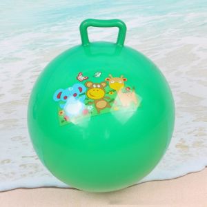 China 45cm Kids Hopper Ball With Cute Image Rubber Free Photodegradable Waterproof on sale
