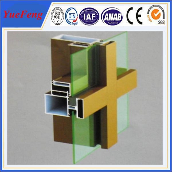 aluminum profile for buildings materials, aluminum extrusion for curtain wall