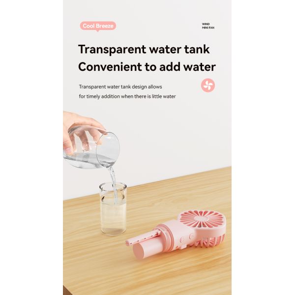 Hand Held Spray Fan Portable Mini Charging Spray Humidification Gift Handheld Small Fan