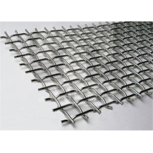 4.8mm Mining And Coal Plants Lock Crimp Wire Mesh Galvanized