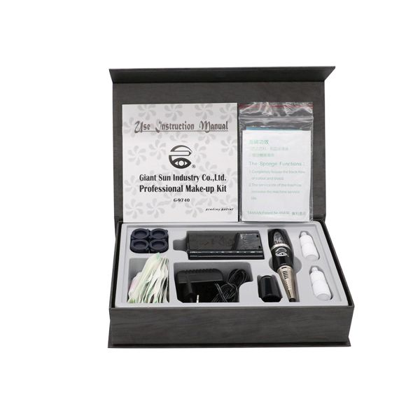 Stainless Steel Permanent Makeup Machine Complete Tattoo Kit Tattoo Gun