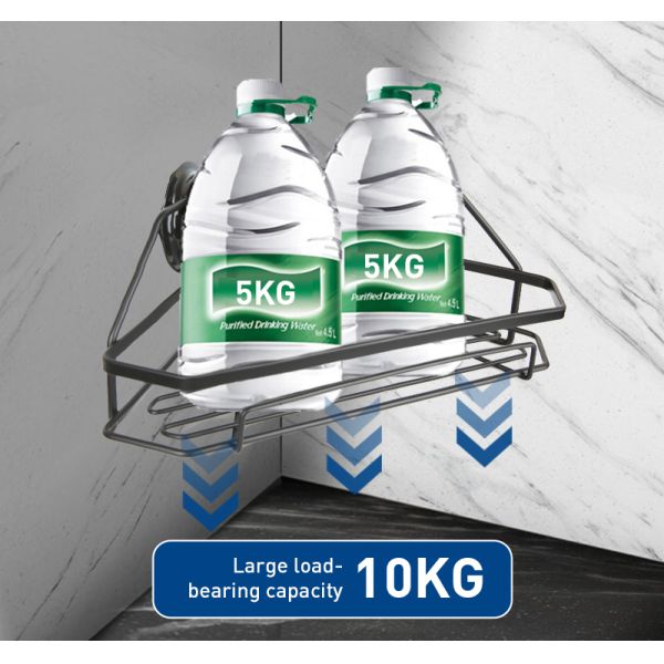 Stainless Steel Surface Painted Finshed Bath Corner Shelf Black Oxidation Treatment