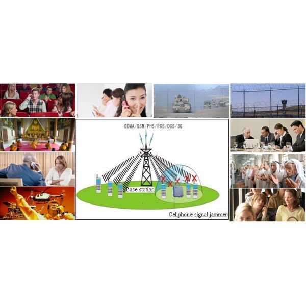 Full Band Broadband Mobile Bomb Military Gps Jammer With DDS Modules , 660×480×520 mm