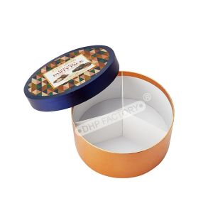 Personalization Chocolate Gift Packaging Boxes Circle Chocolate Box With