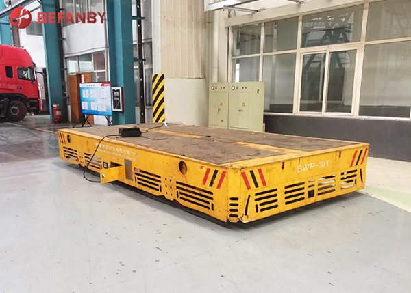 Battery Powered Heavy Duty Trackless Transfer Cart Trolley 1 - 1500 Ton