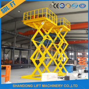Anti Skid 6m Hydraulic Stationary Scissor Lift Platforms for Warehouse