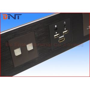 Intelligent Media Hub , Brushed Aluminum Alloy Mutimedia Wall Socket