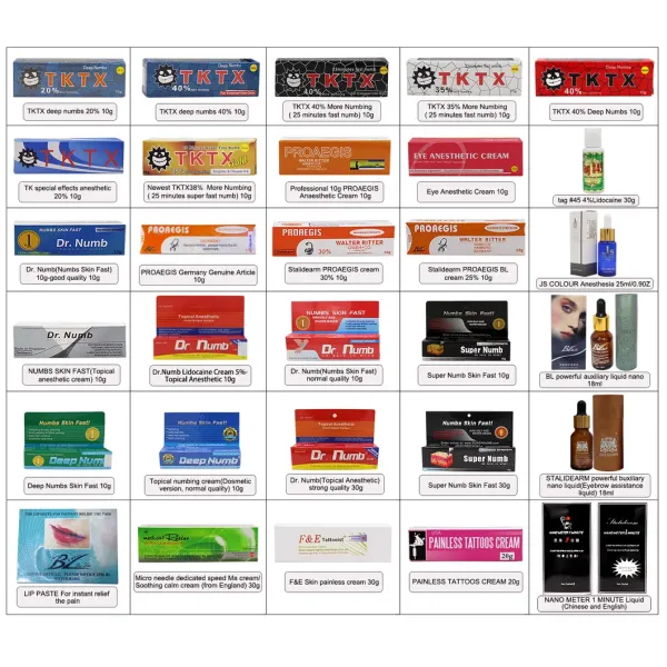 Tattoo Anesthetic Numb Liquid Numbing Ointment for Tattoo Microblading Permanent Makeup Numbing Liquid