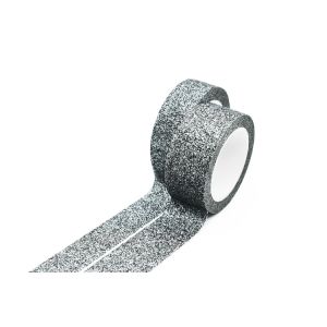 20mm Acrylic Adhesive Silver Glitter Washi Tape