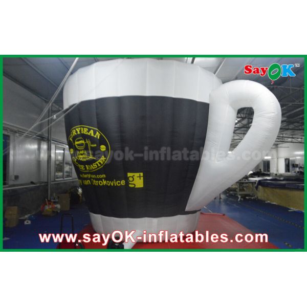 Oxford Cloth Outdoor Giant Inflatable Cup Model with Print for Promotional