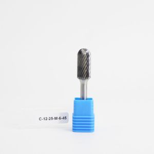 6mm Shank SC Cylinder Ball Nosed Coment Rotary Burr Bits Single Cut Type of Cut DOUBLE CUT LOGO