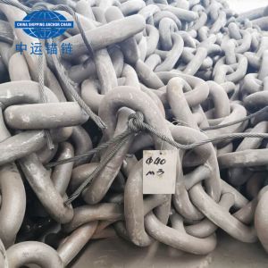 87MM G3 StudLink Anchor Chain In Stock With Certificate Black Painted