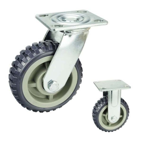 Buy 150mm 280kg Loading Heavy Duty Casters With Brake at wholesale prices