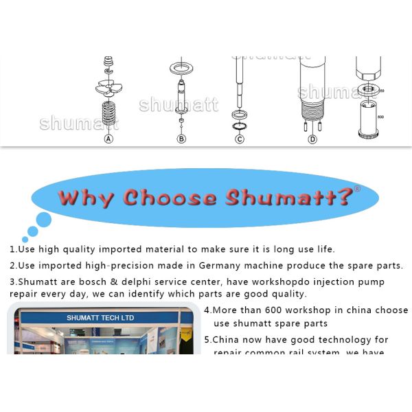 Recon Shumatt Injectpr Control Valve Cap 334 Valve Seat for 0445 110 injector